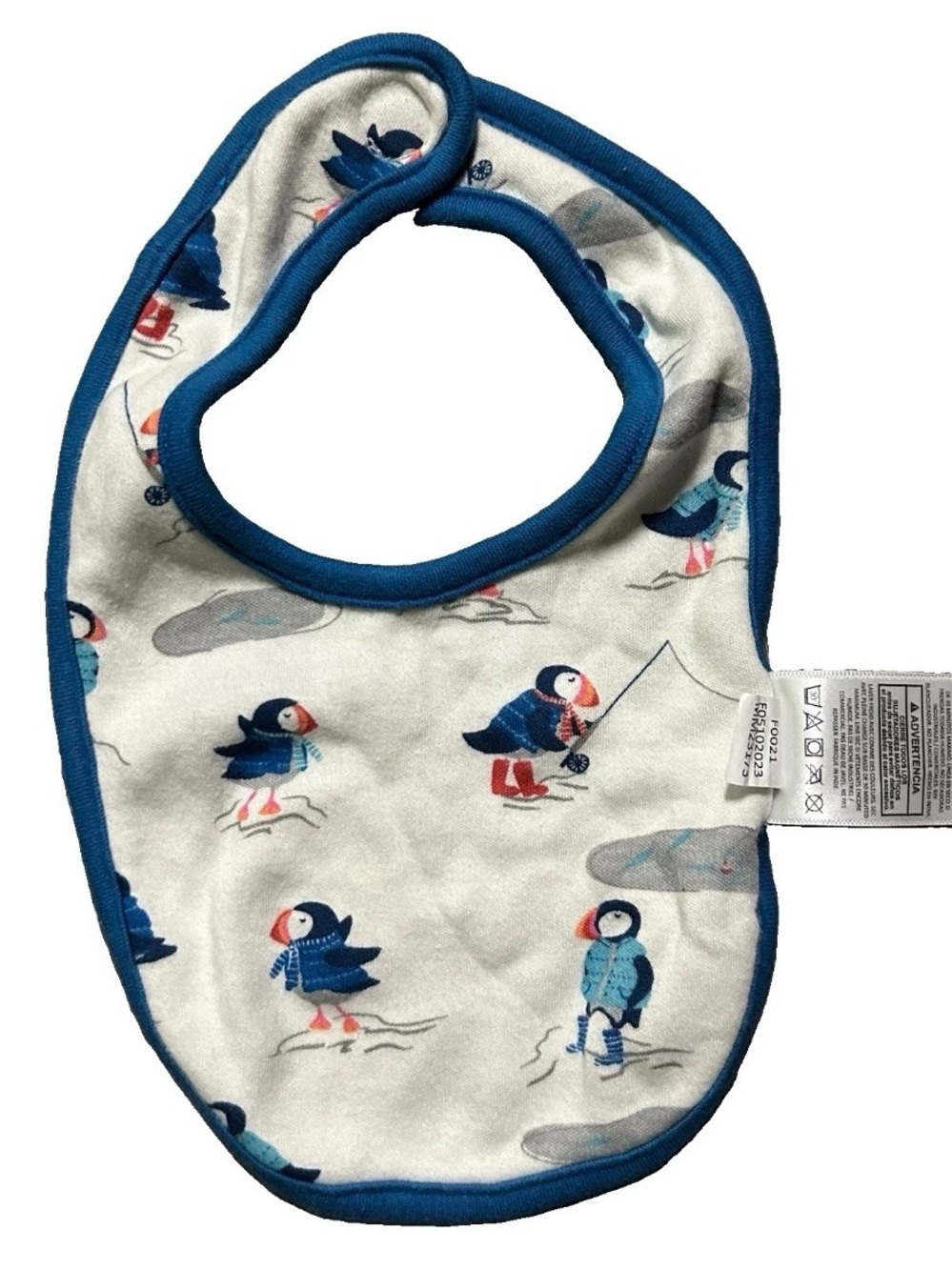Baby Magnetic Me Bib Puffin Penguin
